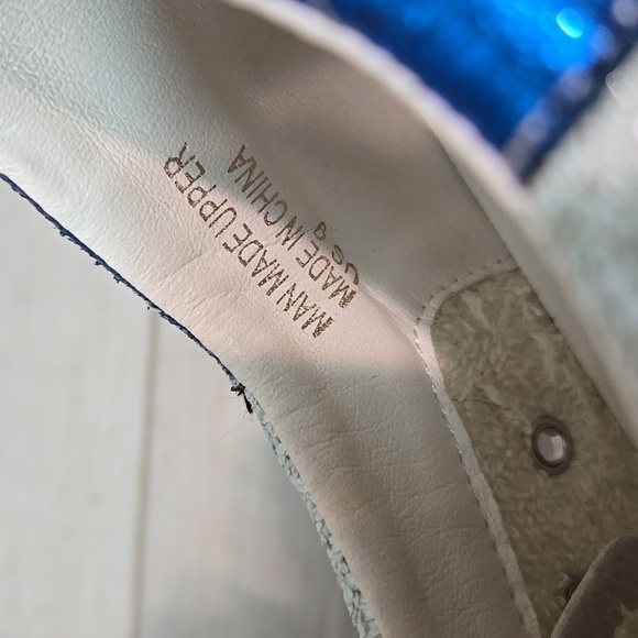 MIIM Women's Glitter Sneakers with Blue Accents Stars Sneakers Shoes Sz 9 - Picture 8 of 12